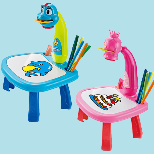 LED Projector Art Painting Table for Kids